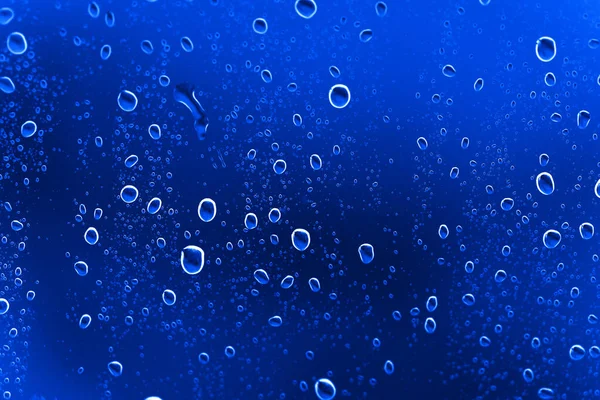 Blaue Abstrakte Wassertropfen Hintergrund Foto Einer Abstrakten Textur — Stockfoto