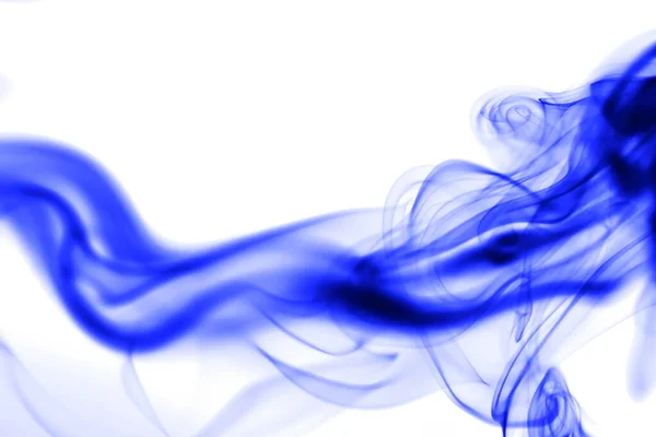 Blue Smoke White Background Photo Abstract Texture — Stock Photo, Image