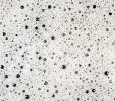 Kahve köpüğü. Yakın plan. Soyut bir dokunun fotoğrafı