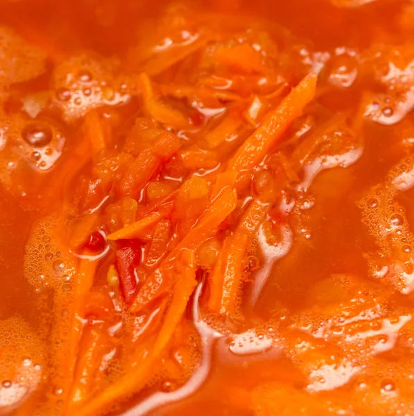 Fondo Tomate Asado Zanahoria Foto Una Textura Abstracta —  Fotos de Stock