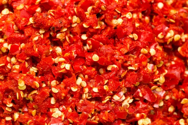 Background Chopped Red Chilli Photo Abstract Texture — Stock Photo, Image
