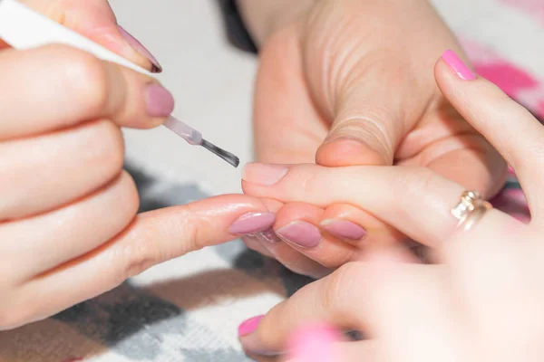 Manicure Profissional Salão Beleza Fotos Estúdio — Fotografia de Stock