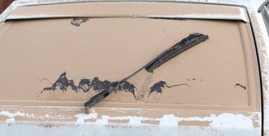 Arabalardaki tozlar arka plan gibi. .