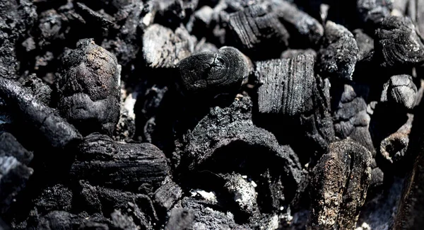 黑色木炭为背景 抽象纹理的照片 — 图库照片