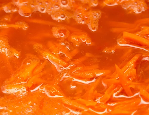 烤西红柿和胡萝卜的背景 抽象纹理的照片 — 图库照片