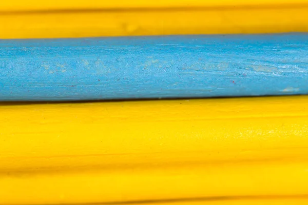 Žluté Modré Tužky Jako Pozadí Fotografie Abstraktní Textury — Stock fotografie