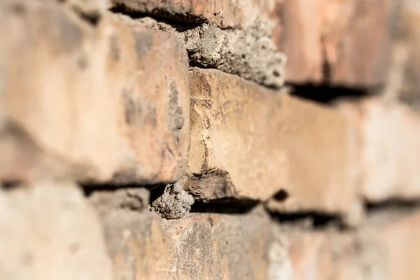 Backsteinmauer Als Hintergrund Foto Einer Abstrakten Textur — Stockfoto