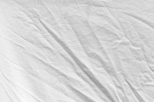 Pano Branco Enrugado Como Fundo Foto Uma Textura Abstrata — Fotografia de Stock