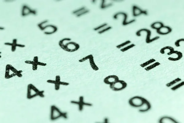 Multiplication Table Background Macro Photo Abstract Texture — Stock Photo, Image