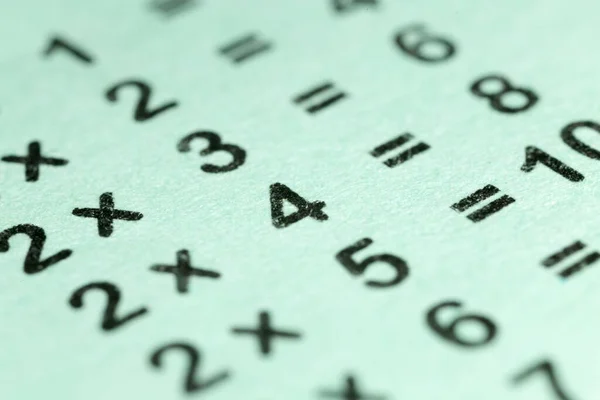 Multiplication Table Background Macro Photo Abstract Texture — Stock Photo, Image