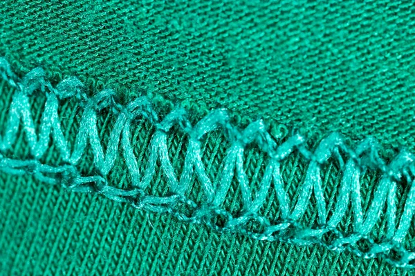 Zelená Tkanina Jako Pozadí Makro Fotografie Abstraktní Textury — Stock fotografie