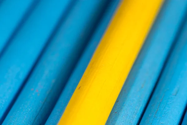 Yellow Blue Pencils Background Photo Abstract Texture — Stock Photo, Image