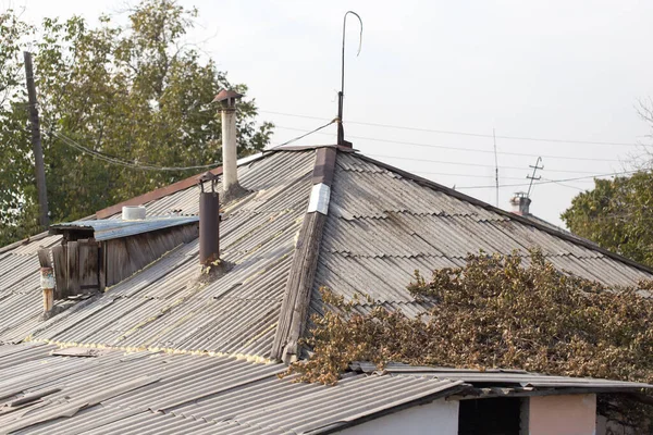 Roof Old House Park Nature — Stock Photo, Image