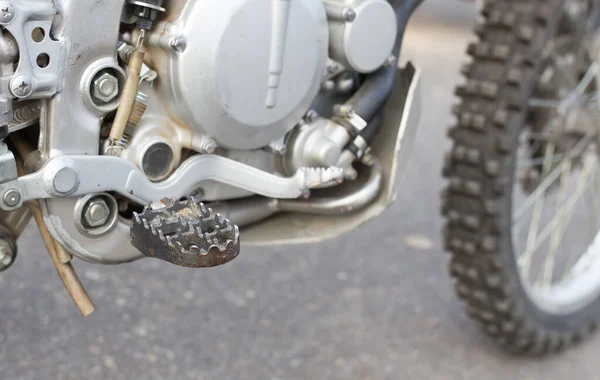 Detaljer Motorcykel Parken Naturen — Stockfoto