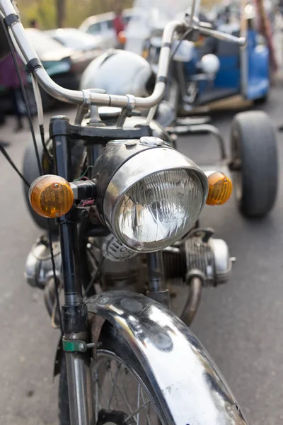 Detalhes Sobre Moto Parque Natureza — Fotografia de Stock