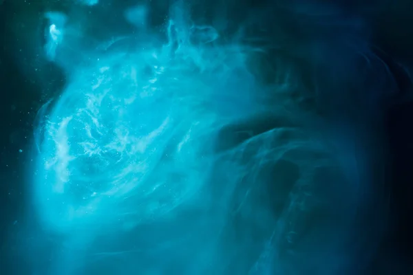 Öl, Wasser und Tinte mischen für eine schöne Weltraumgalaxie abstrakt — Stockfoto