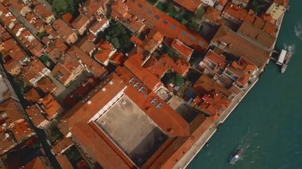 Flygfoto över Venedig Italien — Stockvideo
