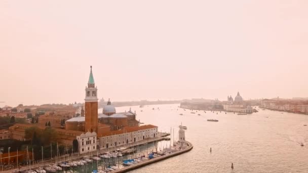 Aerial view of Venice Italy — Stock Video