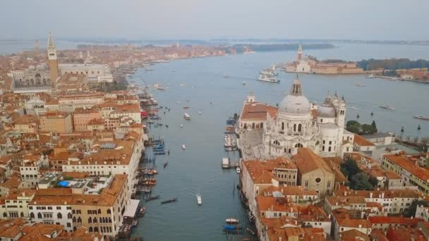 Вид с воздуха на Венецию — стоковое видео