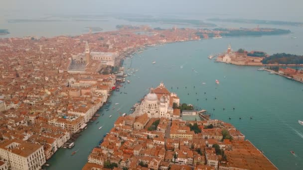 Luchtfoto van Venetië Italië — Stockvideo