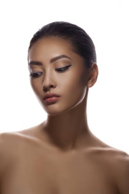 Asyalı kadın Güzellik yüz portre portre