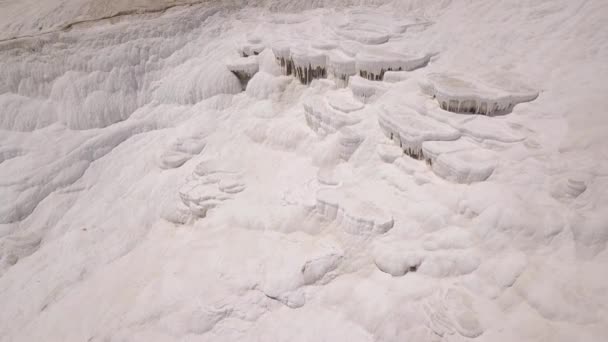 Vue Aérienne Des Travertins De Pamukkale, Turquie — Video