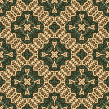 Vintage sorunsuz arka plan ile geometrik çiçek tasarım