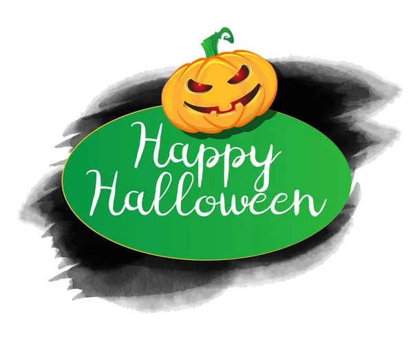 Halloween Háttér Egy Szutykos Tipográfia Minták Sütőtök — Stock Vector