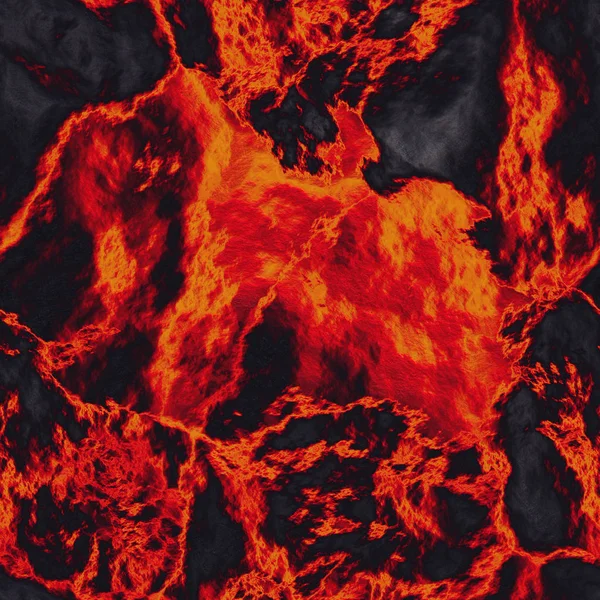 3D rote Lava nahtlose Textur Hintergrund — Stockfoto