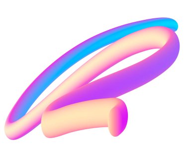 3d stil akan şekil ile soyut tasarım arka plan