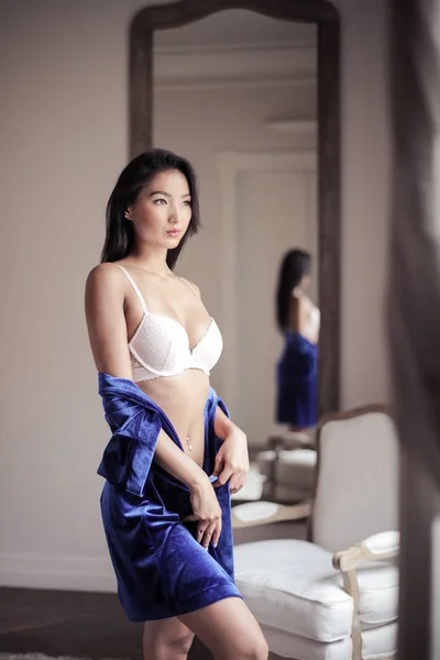 Schöne Asiatische Frau Dessous — Stockfoto