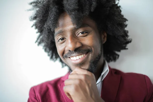 Portrait Afro Man — Stock Photo, Image