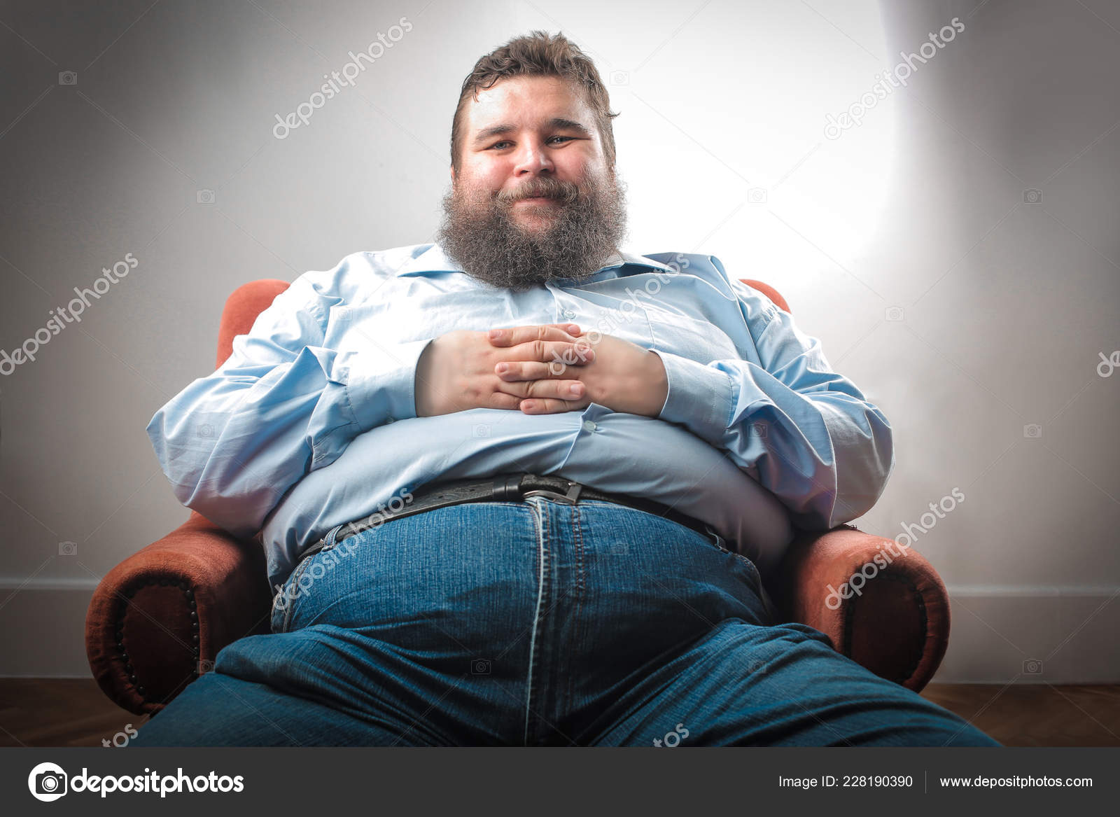 Fat Man Deck Chair Stock Photo olly18 228190390