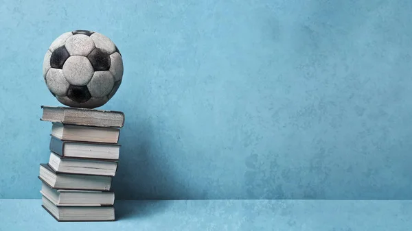 Μελετήστε Παίξτε Ποδόσφαιρο — Φωτογραφία Αρχείου