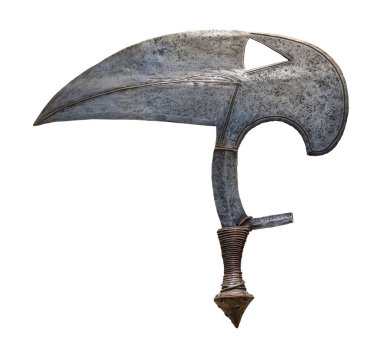 Isolated Ornate Vintage Bladed Throwing Knife Or Weapon clipart