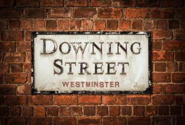 Downing Street, İngiltere Başbakanı, Westminster, Londra, resmi bir ikametgâh tahsisi için bir işaret