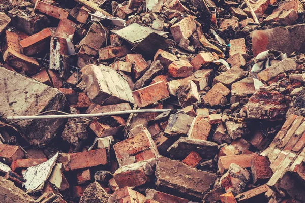 Textura Fundo Abstrata Dos Escombros Demolição Edifícios — Fotografia de Stock