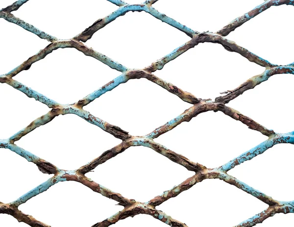 Isolated Old Chain Link Fence — Stock Photo, Image