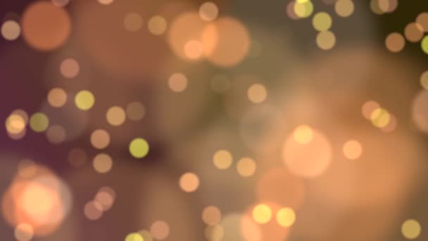 Beautiful Blurry Orange Out Focus Abstract Bokeh Background — Stockvideo