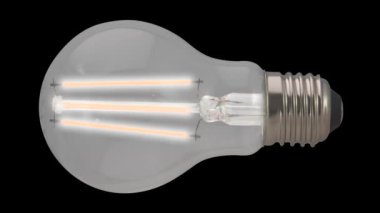 İzole edilmiş Enerji Tasarruf Ampulü Açılıp Kapanıyor