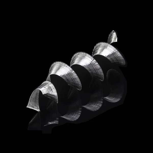 Макросъемка Карликовой Спирали Черном Фоне — стоковое фото