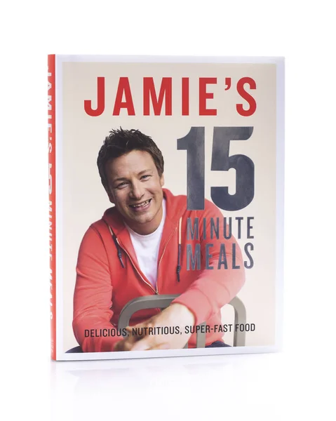 Swindon Wielka Brytania Października 2018 Książki Jamies Minut Posiłki Delicious — Zdjęcie stockowe
