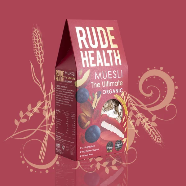 Swindon Reino Unido Abril 2019 Rude Health Muesli Ultimate Organic — Fotografia de Stock