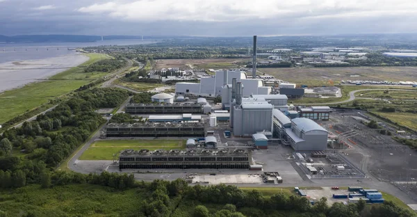 Avonmouth Julho 2019 Severnside Energy Recovery Centre Avonmouth — Fotografia de Stock