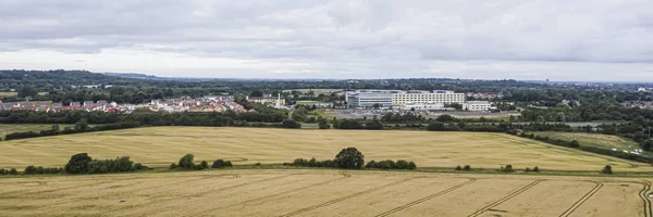 Swindon UK-21 lipca 2019: widok z lotu ptaka na nowe wydarzenia w Nev (wioski północno-wschodnie) w Swindon, — Zdjęcie stockowe