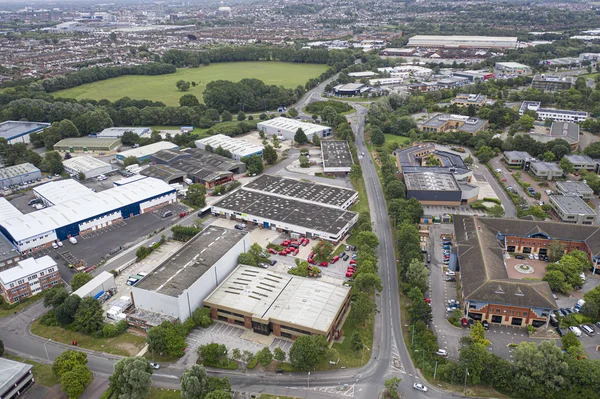 Aerial view of Mead Way in Swindon. — Stock Photo, Image