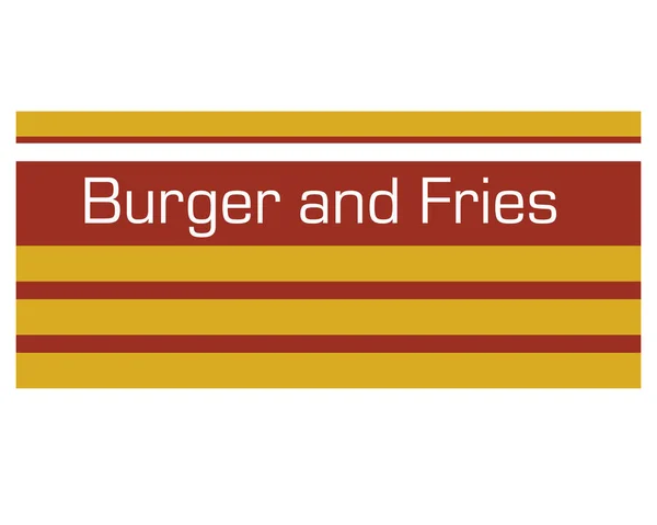 Graphique Vectoriel Burger Fries Sur Fond Blanc — Image vectorielle