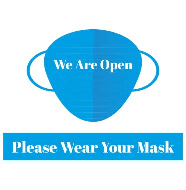 Lütfen maskeli vektör illüstrasyonunuzu beyaz arka plana takın