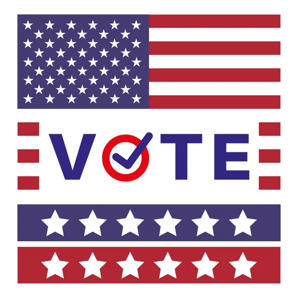 Vote Eua Eleição Presidencial Americana 2020 Ilustração Vetorial —  Vetores de Stock