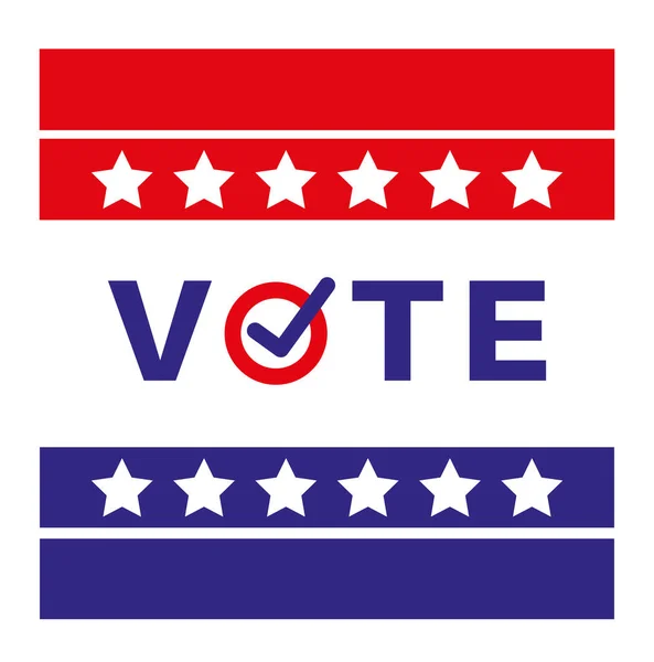 Voto Elezioni Presidenziali Americane 2020 Illustrazione Vettoriale — Vettoriale Stock